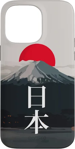 Vista 21 de Funda para iPhone 16 Mt Fuji (Fujisan), Sun y Kanji japonés