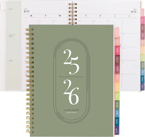 Vista 16 de Rileys - Agenda académica 2026-2027, agenda diaria, semanal y mensual, julio de 2026 a junio de 2027, páginas de notas para estudiantes