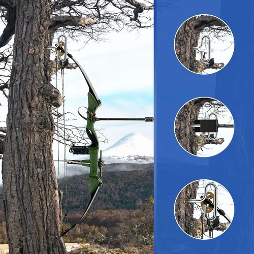 Vista 8 de Kit de herramientas de anclaje de hielo, 1 adaptador de taladro de anclaje de hielo con 4 clavijas roscadas para pesca en hielo, clavo de estaca