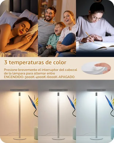 Vista 6 de EDISHINE Lámpara de escritorio LED, lámpara de mesa con alto CRI 90+, 2