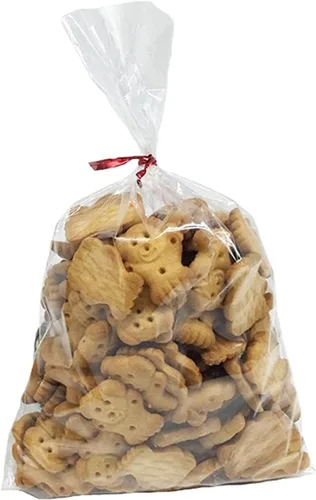 Vista 2 de Brandon-super 100 bolsas de celofán plano transparente de 8 x 6 pulgadas, buenas para panadería, palomitas de maíz, galletas, dulces, postres