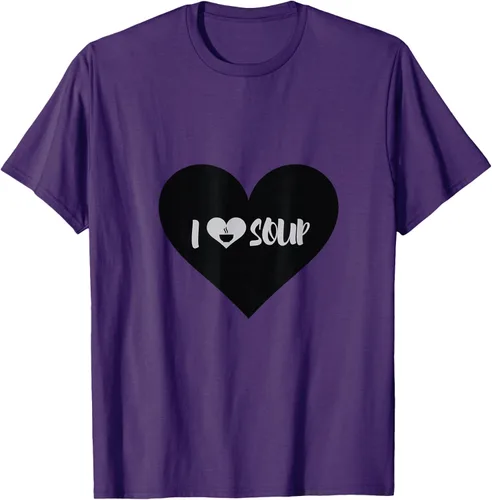 Vista 85 de I Love Soup - Camiseta de regalo con forma de corazón, Blanco, S Asfalto