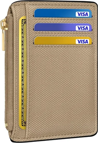 Vista 10 de Tipmile Cartera para tarjetas de crédito para mujer, pequeña funda delgada Muerciélagos