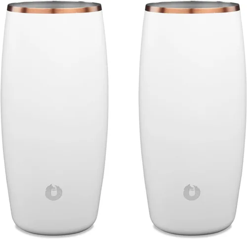 Vista 10 de Snowfox Vaso de cerveza de acero inoxidable con aislamiento al vacío de alta calidad, accesorios de bar en casa, elegante bartending, vasos de pinta