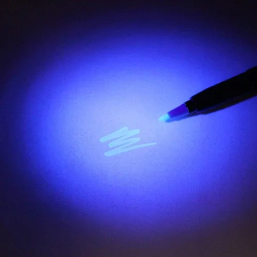 Vista 5 de Marcador permanente ULTRAVIOLETA de la pluma de la tinta de seguimiento del resaltador Azul