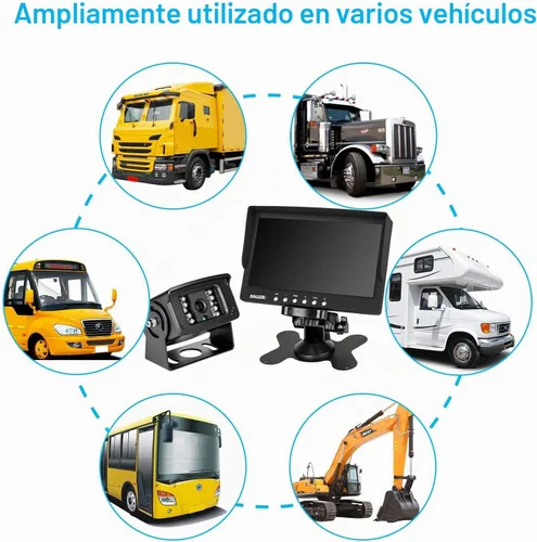 Vista 8 de Kit de monitor de cámara de respaldo para camión, vehículo resistente, impermeable, visión nocturna, gran angular, cámara de cabina de visión
