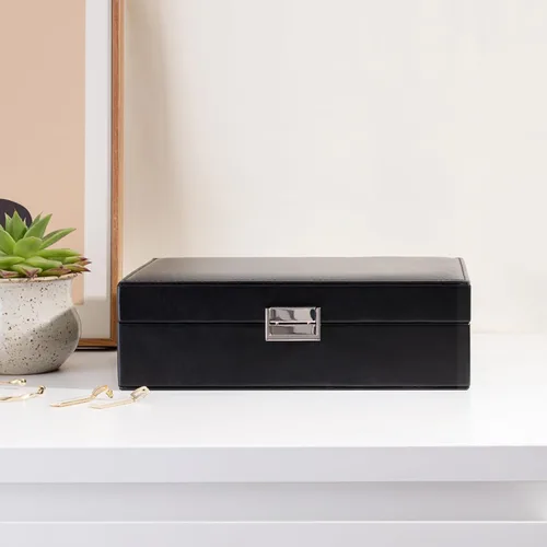 Vista 4 de ProCase Joyero organizador para mujeres y niñas, caja de joyería mejorada con 8 bolsas adicionales libres de deslustre, contenedor de almacenamiento