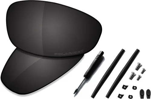 Vista 21 de SAUCER Lentes de repuesto prémium y kits de goma para Oakley Juliet Protección UV400, arañazos, ajuste preciso polarizado oro de 24 quilates
