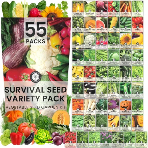 Vista 9 de 20 paquetes de semillas de verduras Paquete variado de supervivencia Temporada 2026 Verduras, hierbas y frutas empaquetadas individualmente