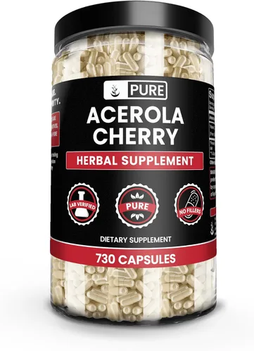 Vista 7 de Pure Original Ingredients Cereza de acerola, (100 cápsulas) siempre pura, sin aditivos ni rellenos