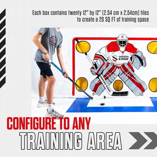 Vista 7 de Snipers Edge Hockey - Azulejos de hockey Drlyand Slick, para entrenamiento de hockey, accesorios de hockey para interiores y exteriores