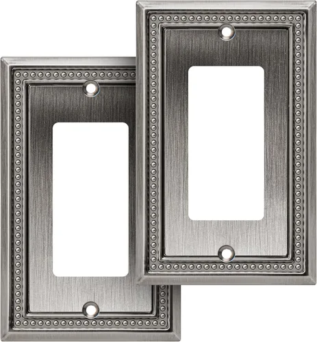 Vista 15 de Henne Bery Sunken Pearls Placa de Pared Decorativa de Servicio Pesado Placa de Interruptor Cubierta de Tomacorriente