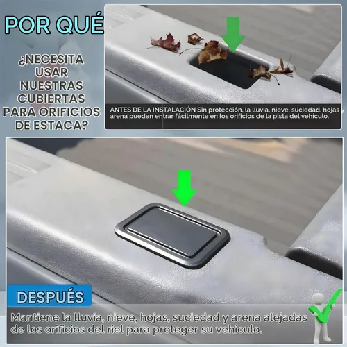Vista 5 de Fundas de bolsillo para riel de cama para Dodge RAM 1500 2019 2020 2021 2022 2023 2024 2025 2026, accesorios para camiones, tapas de orificios