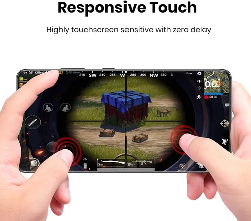 Vista 3 de Protector de pantalla para Galaxy S21, película suave de privacidad (no vidrio templado), compatible con fundas, desbloqueo en pantalla, acabado