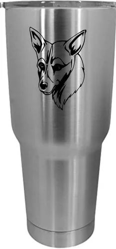 Vista 240 de Cairn Terrier - Vaso grabado con temática de perro, 30 onzas