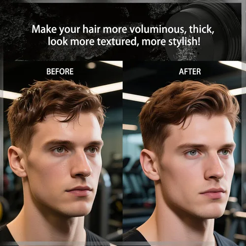 Vista 5 de Polvo para peinar el cabello para hombres y mujeres, polvo de textura de cabello, texturizante y voluminizador, sujeción fuerte, acabado mate