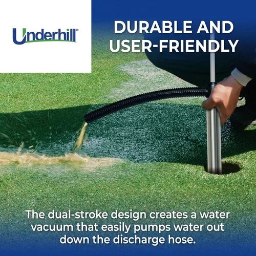 Vista 4 de Underhill Gulp Pro - Bomba de agua de succión con sifón de 22 pulgadas de longitud con manguera de salida de 36 pulgadas, para riego, transferencia