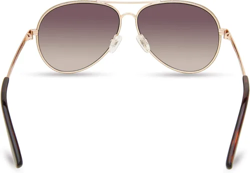 Vista 4 de GUESS Gafas de sol clásicas Aviator Pilot para mujer