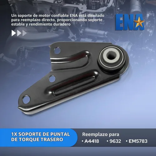 Vista 5 de ENA Juego de 4 soportes de motor y trans. Compatible con Mazda 3 5 2004 2005 2006 2007 2008 2009 2010 3 2.0L 2.3L sin Turbo transmisión automática