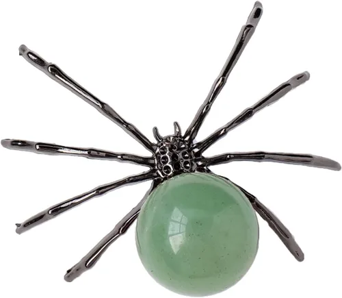 Vista 9 de Runyangshi 1 bola de amatista de cristal natural de 2 pulgadas, hecha a mano, estatua de araña animal, adorno de cristal curativo para decoración