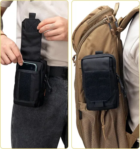 Vista 6 de EXCELLENT ELITE SPANKER Tactical EDC Pouch Molle Utility Pouches Phone Holster Pouch Waist Bag Tool Pouch for Molle Accesssories