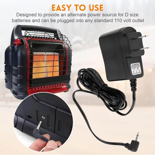 Vista 6 de F274830 Adaptador de corriente para calentador Mr. Heater Big Buddy MH18B F274800 F276127 F274830 F274865