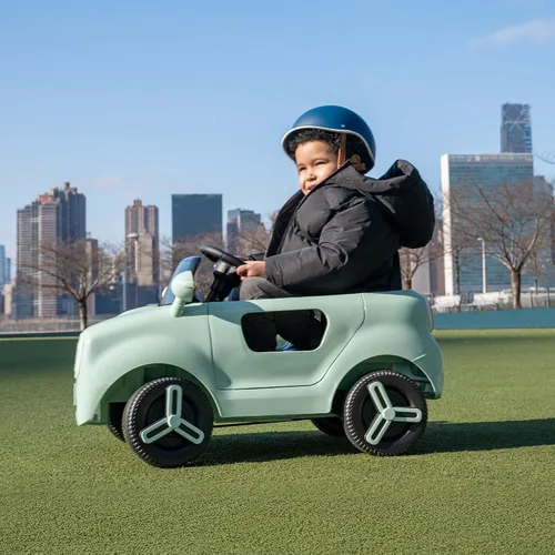 Vista 8 de Jetson Mako Niños Coche Eléctrico con Asistencia de Motor por Empuje, 3 Modos: Empuje, Conducción o Control Remoto, Velocidad Máxima de 3 mph
