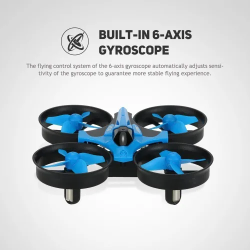 Vista 7 de GoolRC Mini Drone 2.4G 4CH 6-Axis Gyro 3D-Flip Modo sin cabeza Retorno de una tecla UFO RC Quadcopter RTF Drone BL