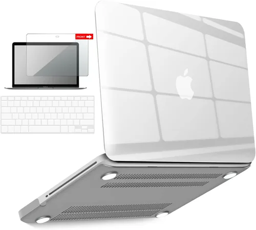 Vista 9 de IBENZER Compatible con MacBook Pro de 13 pulgadas A1278 Release 2012-2008, carcasa rígida de plástico con teclado y cubierta de pantalla para Apple