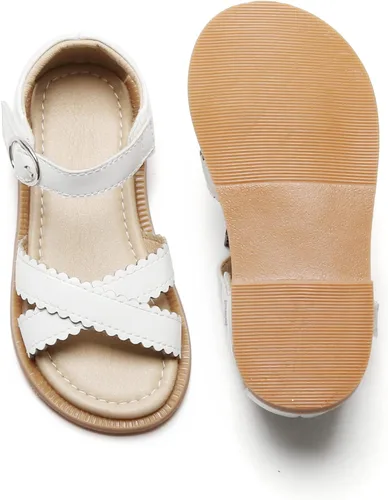 Vista 6 de Kiderence Sandalias para niñas pequeñas, zapatos de verano para niñas pequeñas