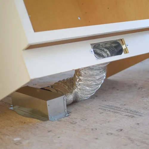 Vista 4 de Kit de conductos premontados para debajo del gabinete - Kit de ventilación de piso