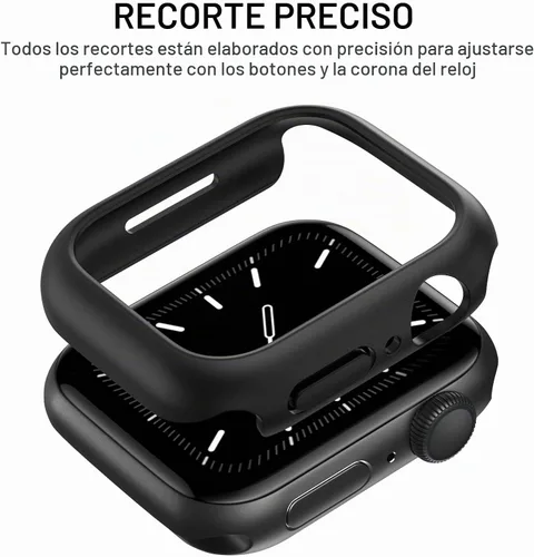Vista 4 de Recoppa - Funda compatible con Apple Watch de 1 39⁄64 pulgadas (41 mm) Series 7 8 9, funda protectora de policarbonato duro ultradelgada a prueba