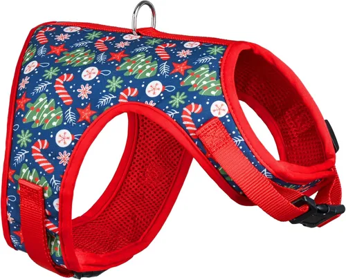 Vista 14 de Mile High Life Arnés para perro, chaleco floral de malla de aire para perros y gatos pequeños de 20 libras, fácil de poner, cierre fácil ajustable
