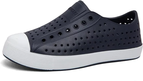 Vista 7 de FLIOZY Zuecos de jardín impermeables para hombres y mujeres, zapatos ligeros y transpirables de EVA sin cordones, cómodos y antideslizantes, calzado