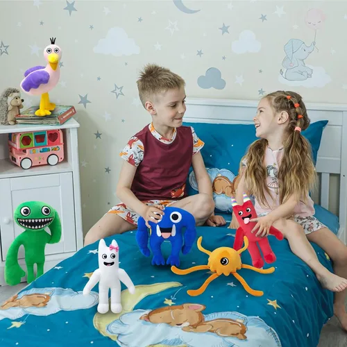 Vista 5 de 6 juguetes de peluche de 10 pulgadas, nuevos juguetes para fanáticos, figura de peluche, regalos para niños (6 unidades-01)