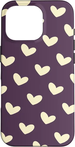 Vista 20 de Yellow Heart Pattern Minimalist Love Case for iPhone 16