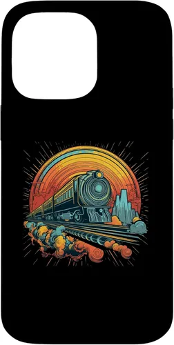 Vista 21 de Funda para iPhone 16 Train Locomotora y modelo de trenes de ferrocarril
