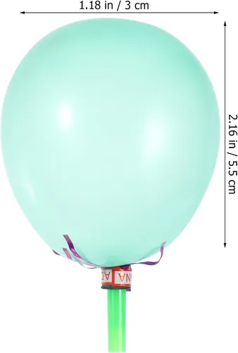 Vista 2 de BESTOYARD 100 globos musicales con purpurina mixta con flecos metálicos ruidos para niños, lindos silbatos para Halloween, fiesta de Navidad