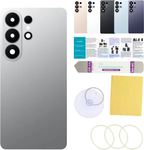 Vista 34 de Compatible con Samsung Galaxy Note 8 - Carcasa trasera de repuesto de cristal de 6.3 pulgadas, SM-N950, todos los portadores con manual de Negro