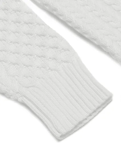 Vista 5 de COOFANDY Suéter de cuello alto ajustado para hombre, suéter de punto trenzado casual sólido