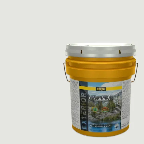 Vista 102 de Rodda Paint CASCADIA XL - Pintura e imprimación satinada para exteriores en uno, cuarto de galón, color blanco