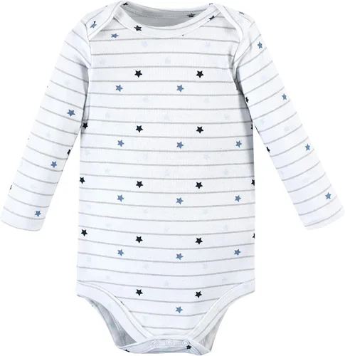 Vista 49 de Hudson Baby baby-boys Cotton Long-sleeve Bodysuits 5-pack
