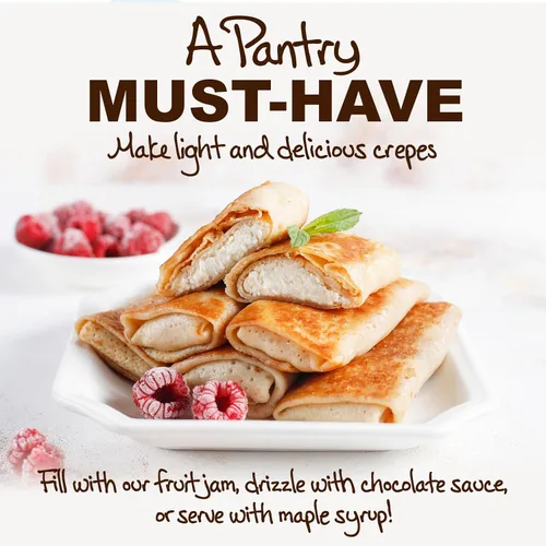 Vista 4 de Stonewall Kitchen Mezcla para Crepes Tradicional (33 onzas)