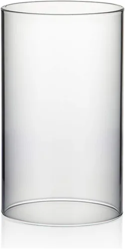 Vista 12 de WGVI Funda para portavelas Hurricane, ancho de 2 pulgadas, altura de 12 pulgadas, portavelas cilíndrico de vidrio transparente, tubo de chimenea