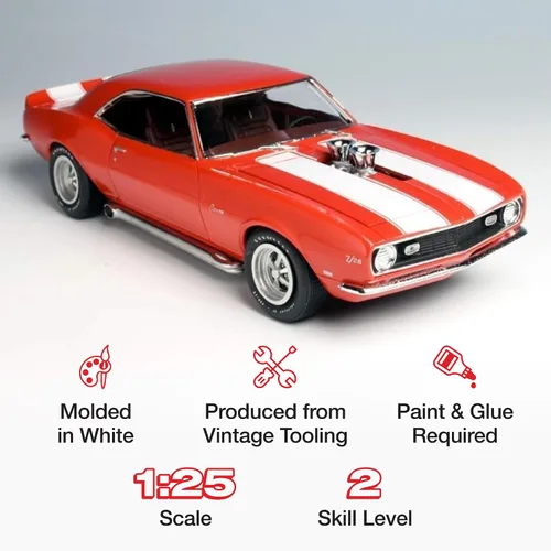 Vista 2 de AMT 1968 Chevy Camaro Z/28 Kit de modelo a escala 1:25