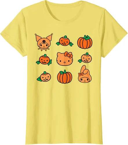 Vista 24 de Camiseta de Halloween Hello Kitty My Melody Kuromi Pumpkins