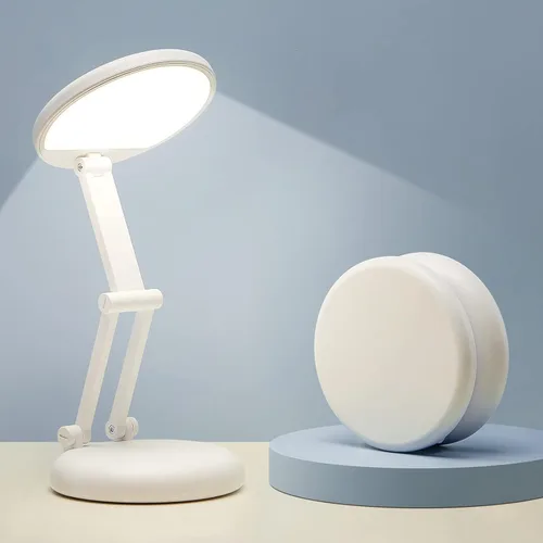 Vista 12 de Lámpara recargable inalámbrica con pilas, 3600 mAh, lámpara de mesa LED inalámbrica de 10 brillo, pequeña mini luz portátil con pilas para oficina