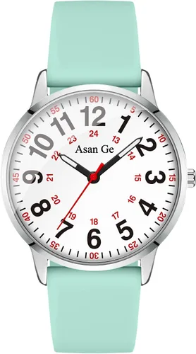 Vista 19 de Asan Ge Watches for Women, Fashion 3ATM Waterproof Minimalist Lightweight Easy-to-Read Analog Silicone Watch Suitable for Daily Work, Leisure