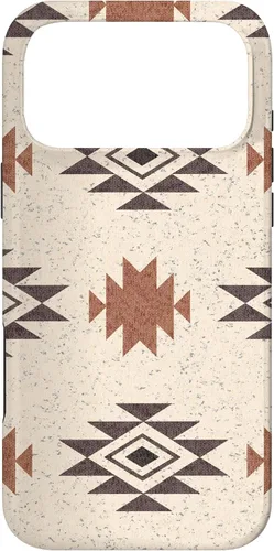Vista 22 de Funda rústica para iPhone 17 con patrón azteca estilo bohemio occidental