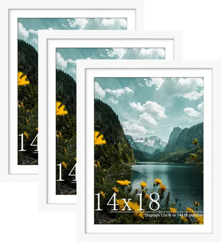 Vista 34 de Picrit Paquete de 3 portarretratos de 20 x 20 pulgadas, póster de 16 x 16 pulgadas con paspartú o de 20 x 20 pulgadas sin paspartú para montaje